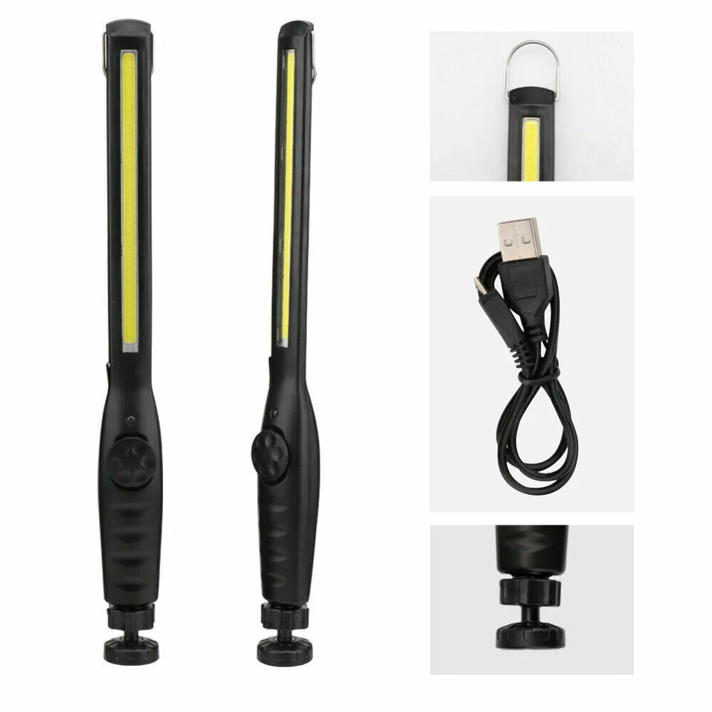 2-Pack Rechargeable Magnetic LED Work Lights – USB Cordless