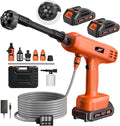 Cordless Power Washer Kit – 6-in-1 Adjustable Nozzle & Dual Batteries