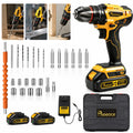 20V Cordless Drill Kit – Dual Batteries, 25+1 Clutch & Accessory Set