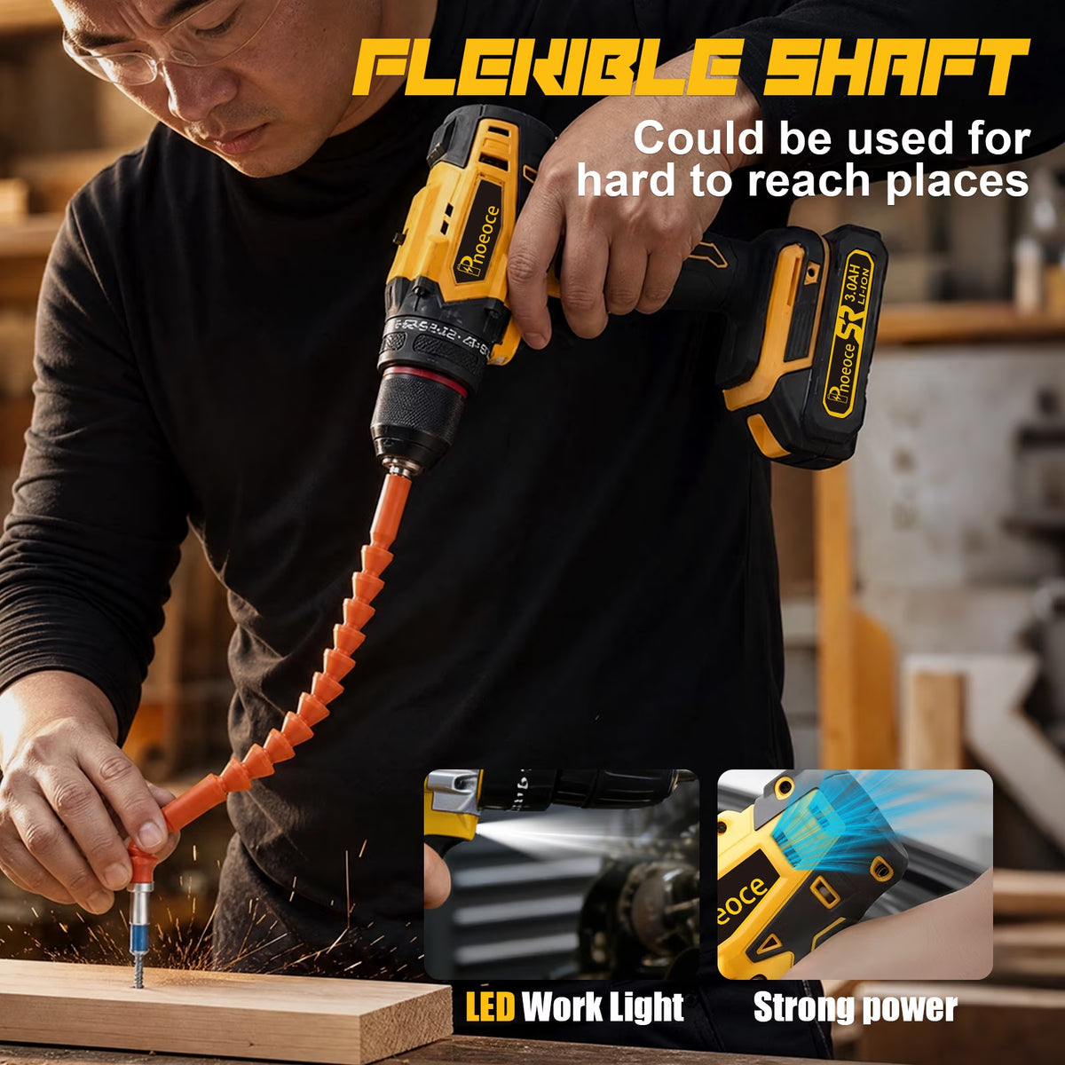 20V Cordless Drill Kit – Dual Batteries, 25+1 Clutch & Accessory Set