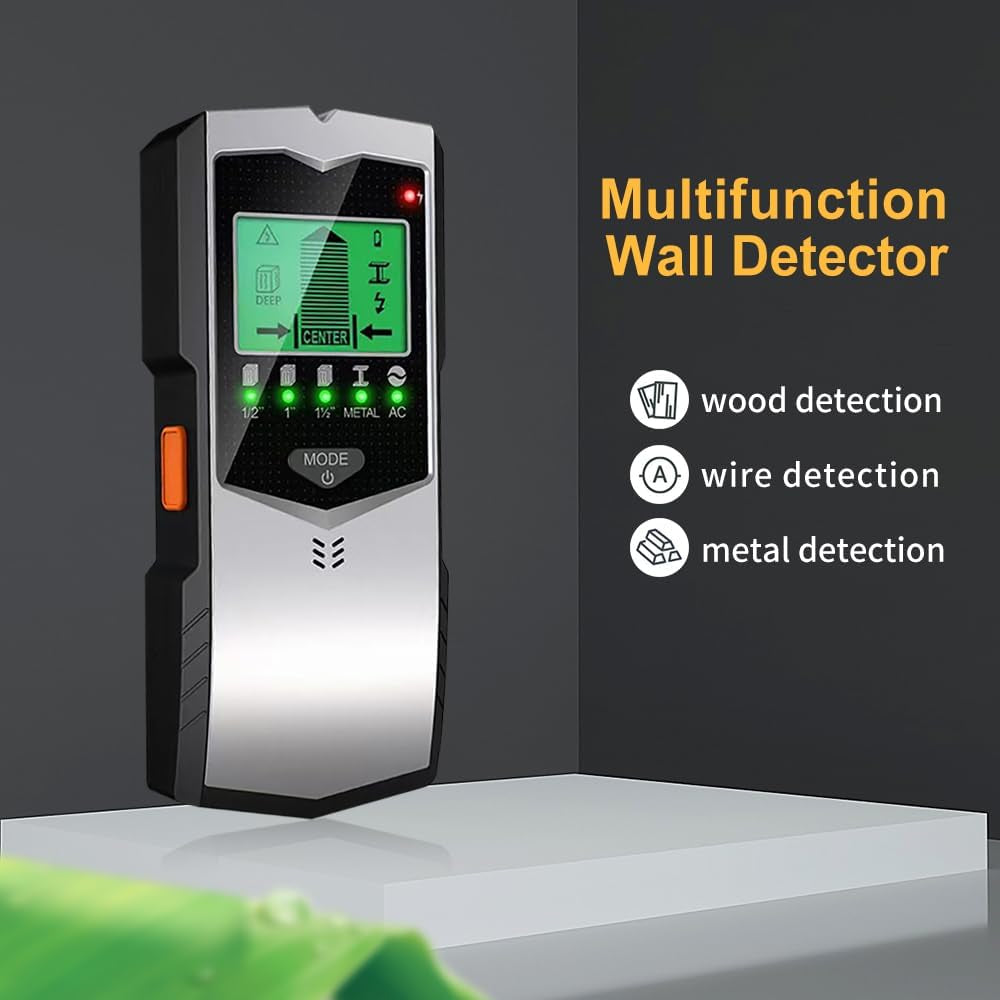5-in-1 Digital Stud Finder & Wall Scanner – Wood, Metal & AC Detection