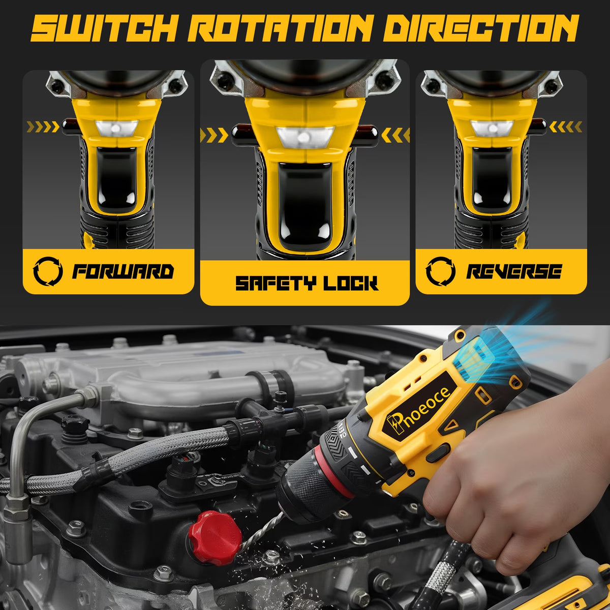 20V Cordless Drill Kit – Dual Batteries, 25+1 Clutch & Accessory Set